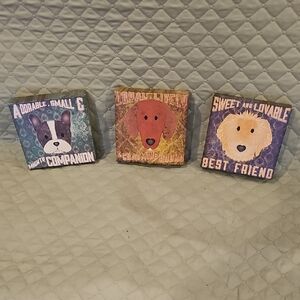 Adorable Dog-Themed Decorative Blocks Set